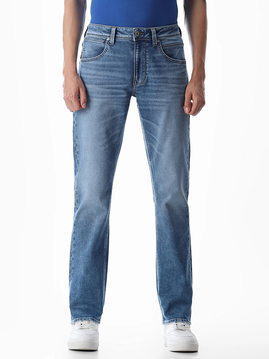 Clark Regular Fit Jeans - Medium Blue - Image 8