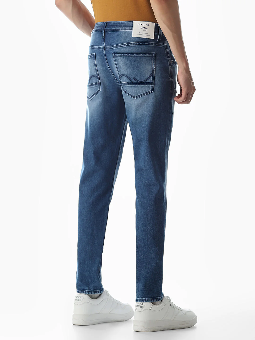 Distressed Glenn Slim Fit Jeans - Blue - Image 3