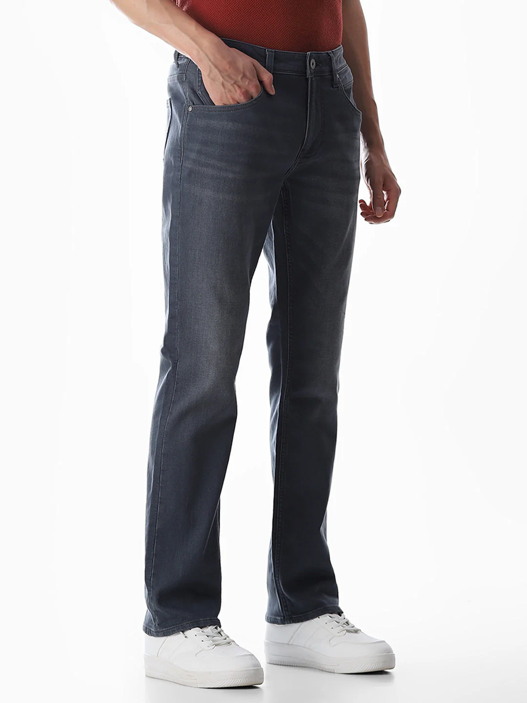 Clark Regular Fit Jeans - Dark Grey - Image 2
