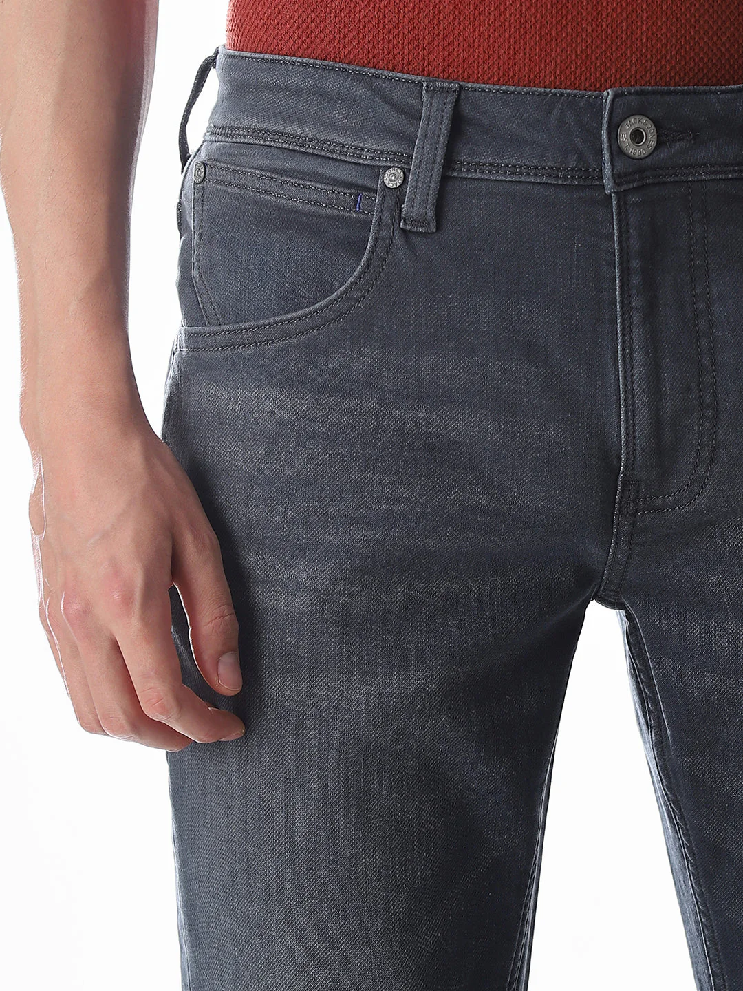 Clark Regular Fit Jeans - Dark Grey - Image 4