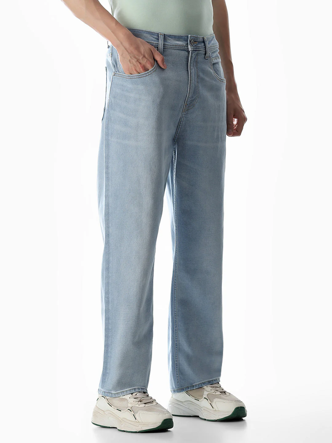 Light Blue Dario Loose Fit Jeans - Image 2