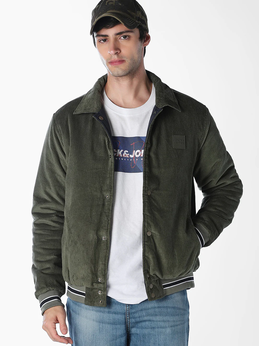Reversible Corduroy-Quilted Jacket