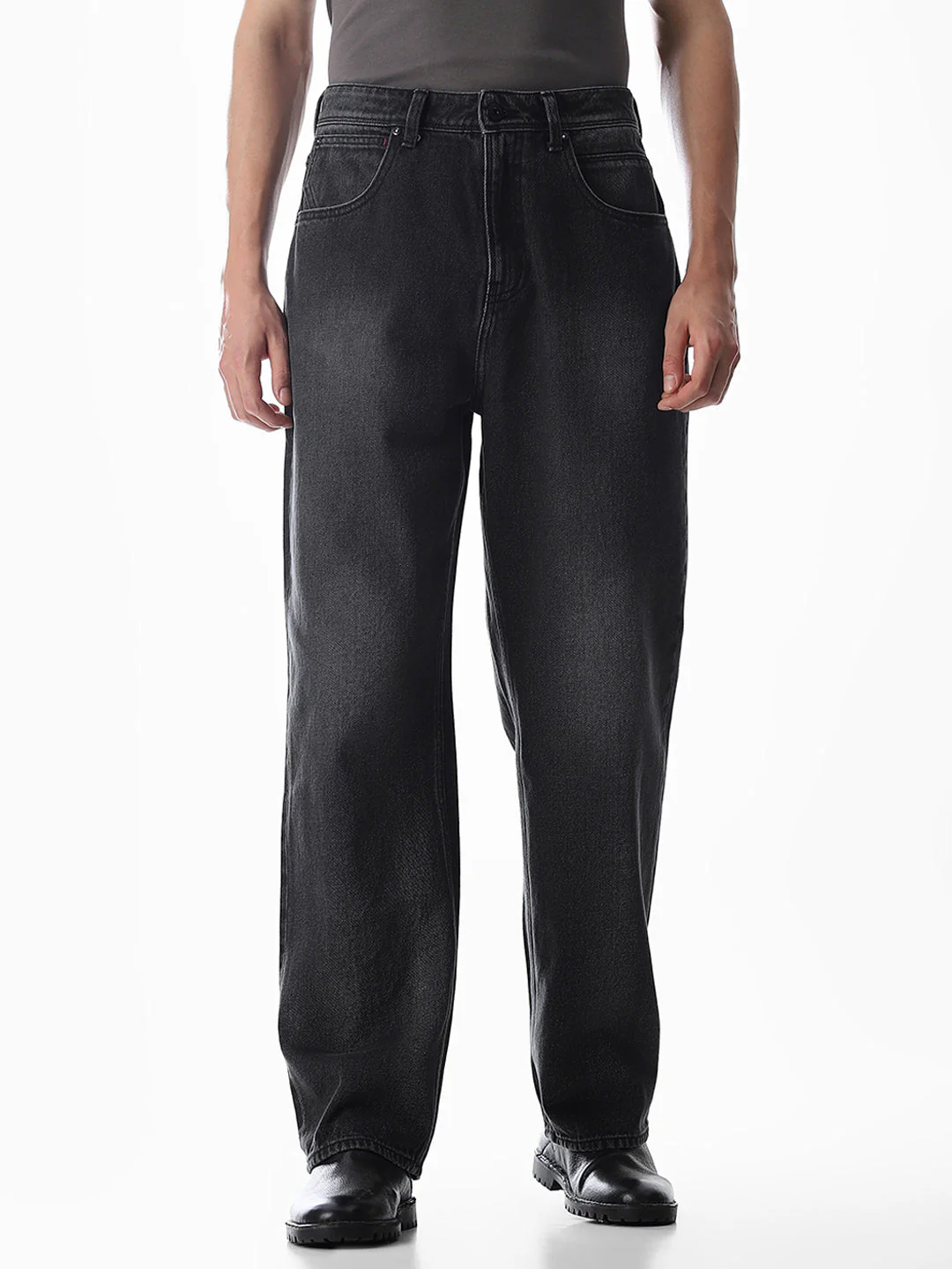 Dark Grey Dario Loose Fit Jeans