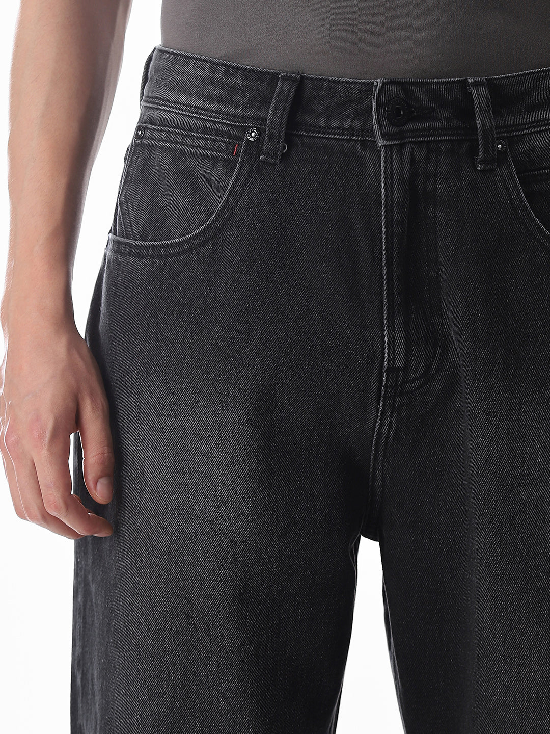 Dark Grey Dario Loose Fit Jeans - Image 4