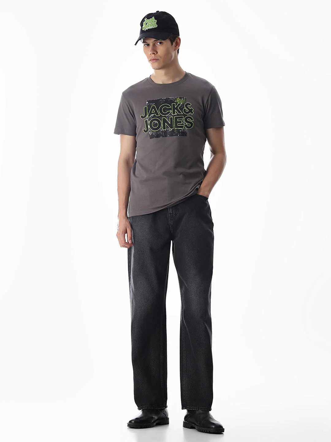 Dark Grey Dario Loose Fit Jeans - Image 6