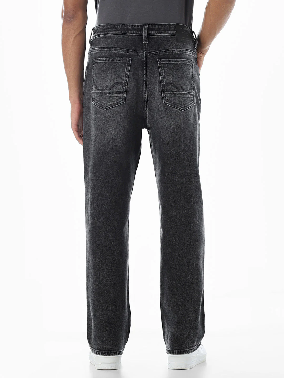 Dark Grey High Rise Dario Loose Fit Jeans - Image 3