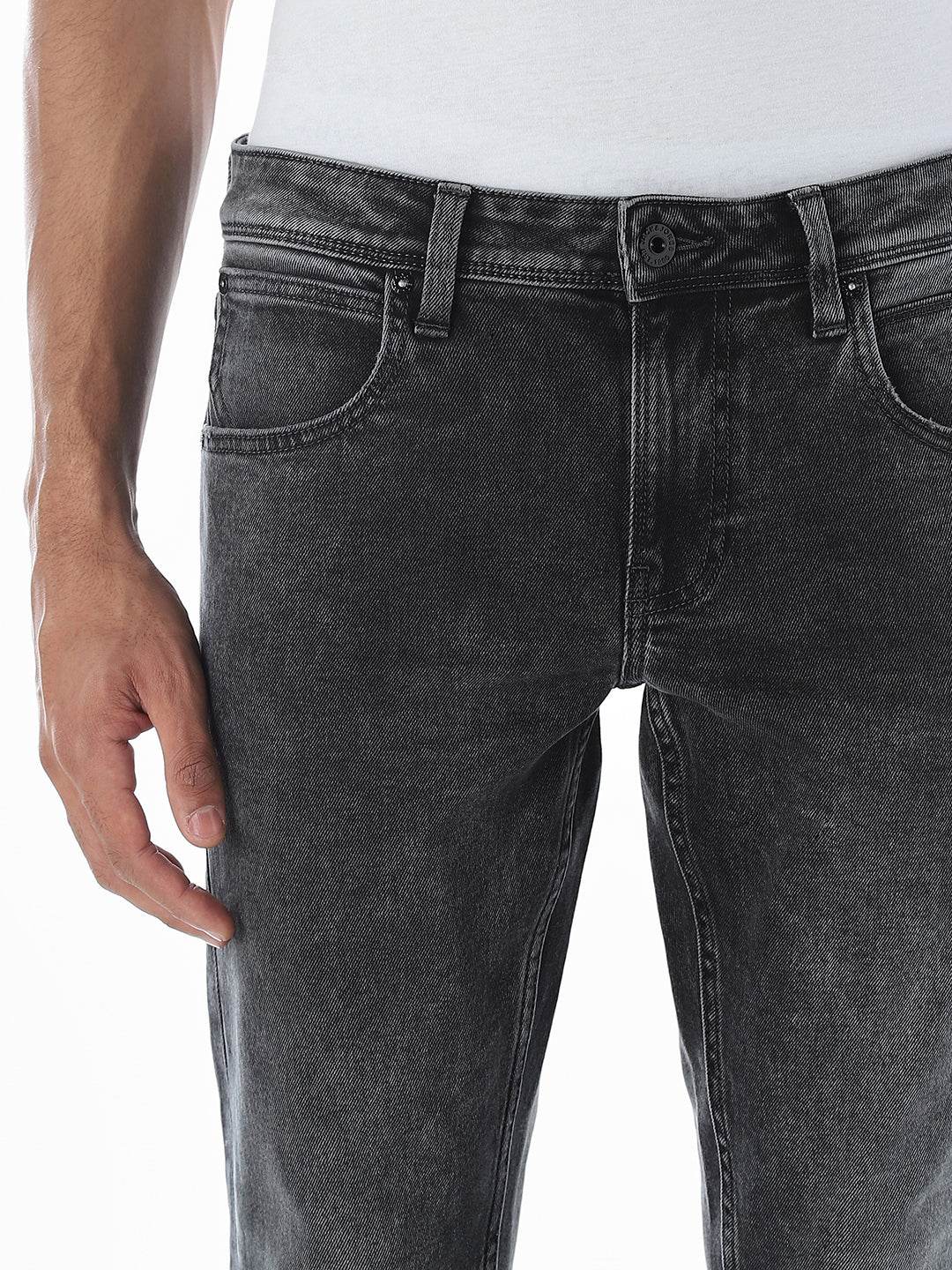 Dark Grey Glenn Slim Fit Jeans - Image 4