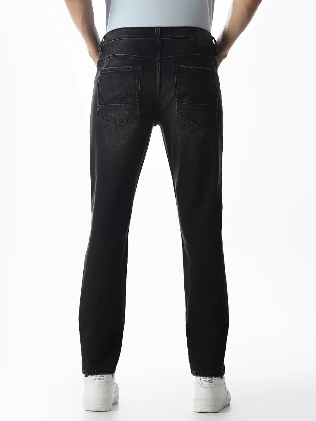 Distressed Glenn Slim Fit Jeans - Black - Image 3