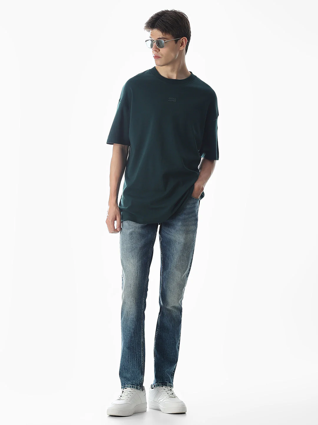 Washed Glenn Slim Fit Jeans - Light Blue - Image 6