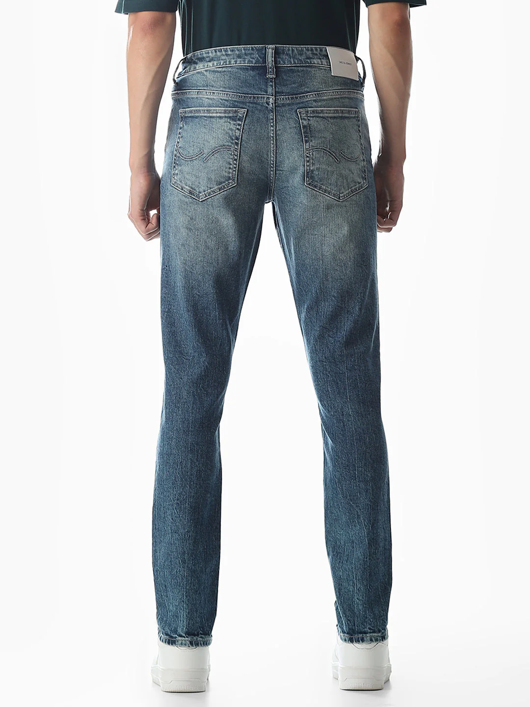 Washed Glenn Slim Fit Jeans - Light Blue - Image 9