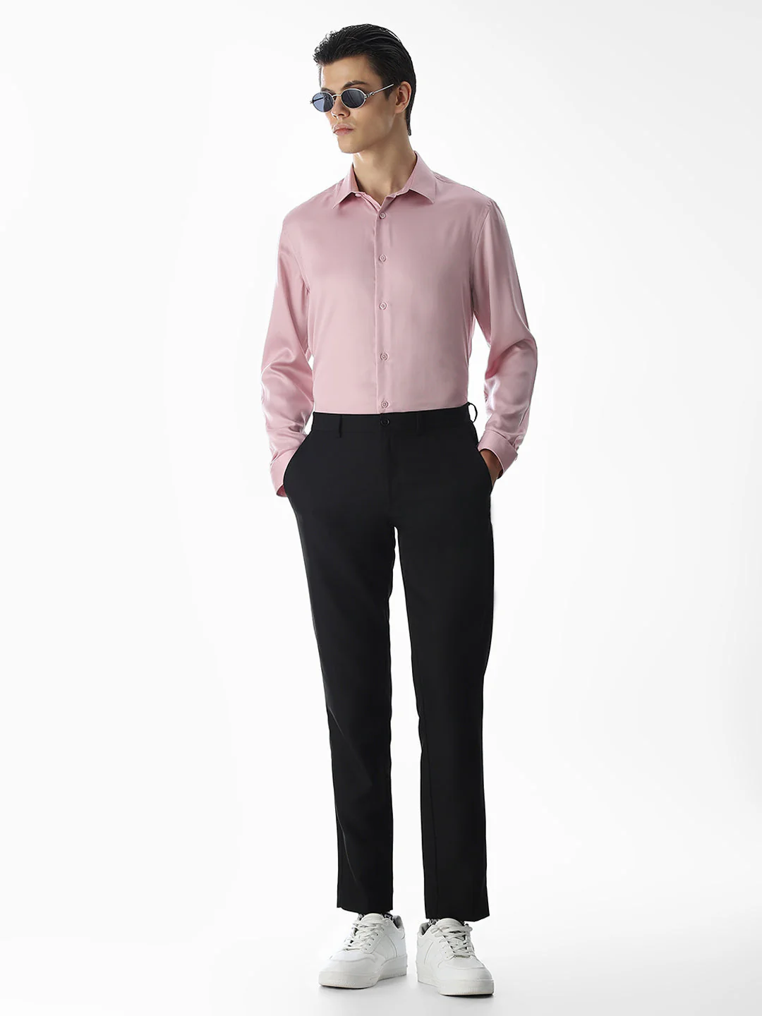 Pink Tencel Formal Shirt - Image 6