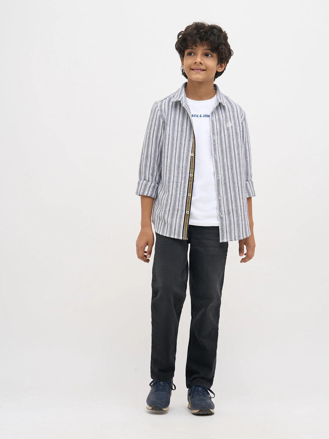 Grey Cotton Loose Fit Jeans