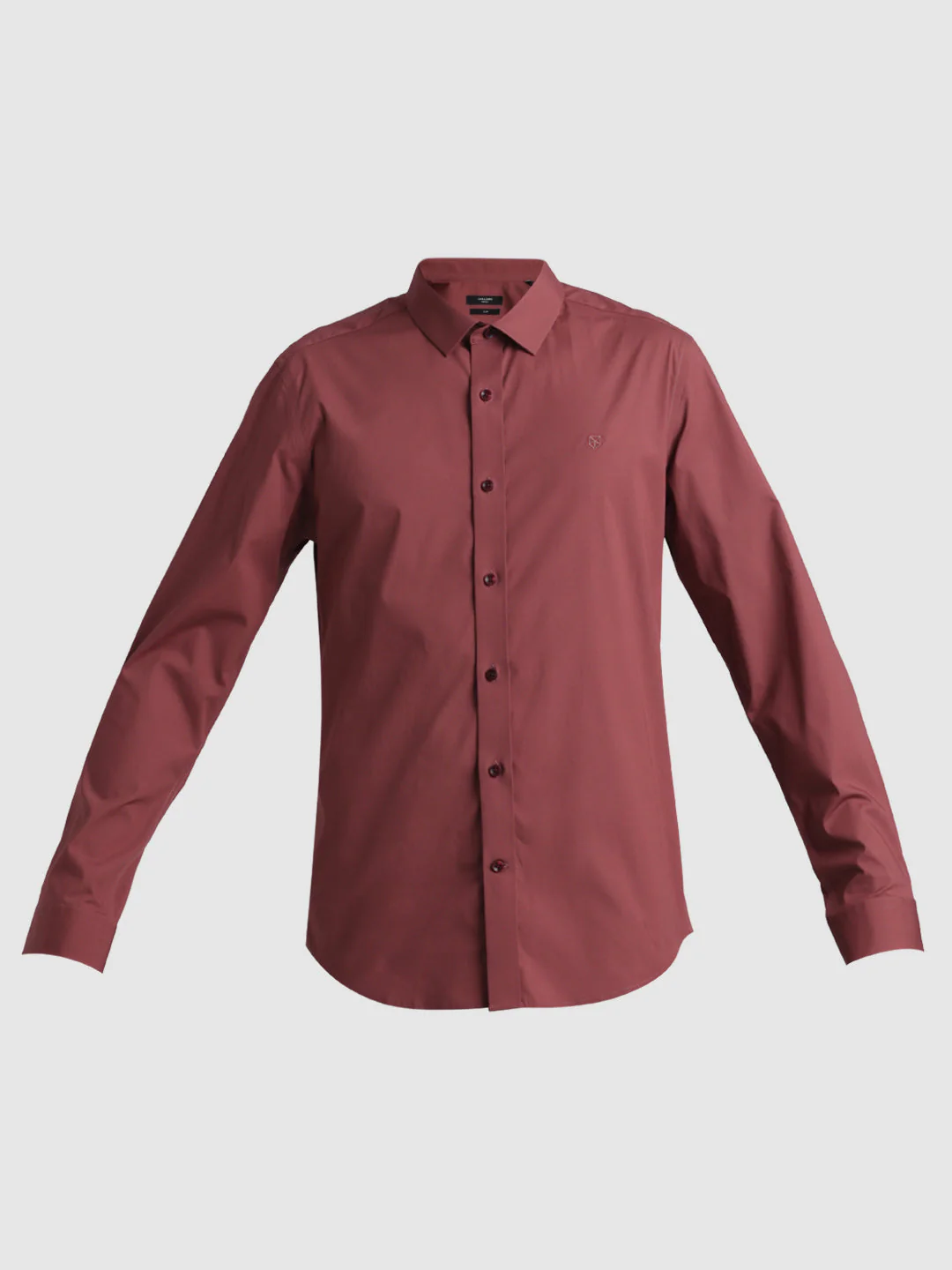 Brown Slim Fit Formal Shirt - Image 7