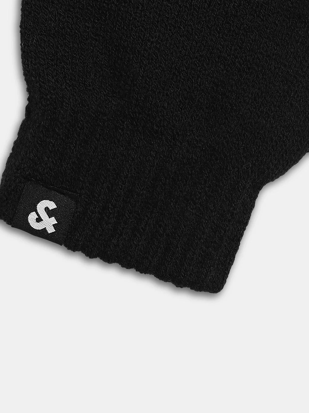 Black Knitted Gloves - Image 3