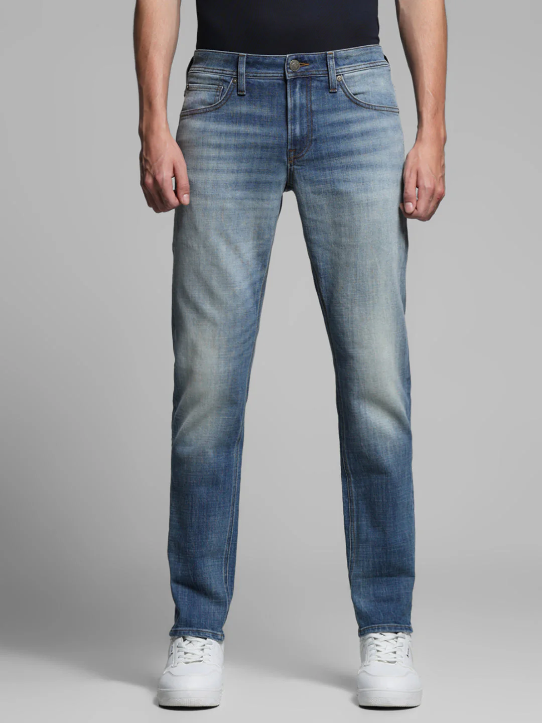 Slim Fit 5 Pocket Slim Fit Jeans - Light Blue - Image 8