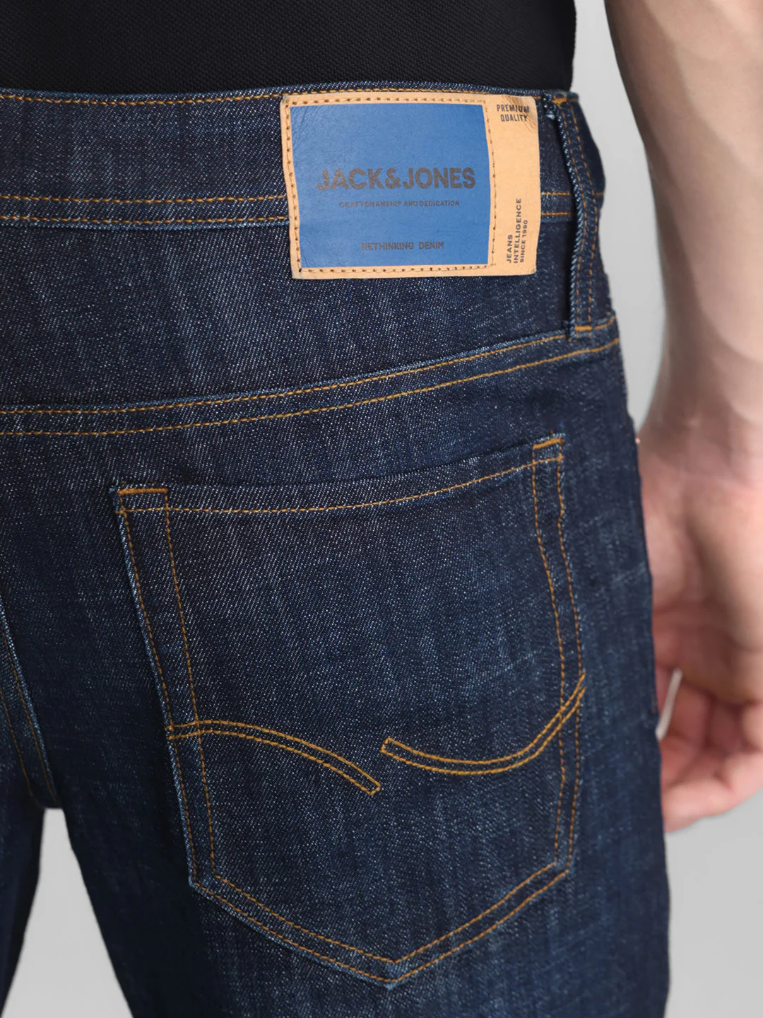 Dark Blue Glenn Slim Fit Jeans - Image 5