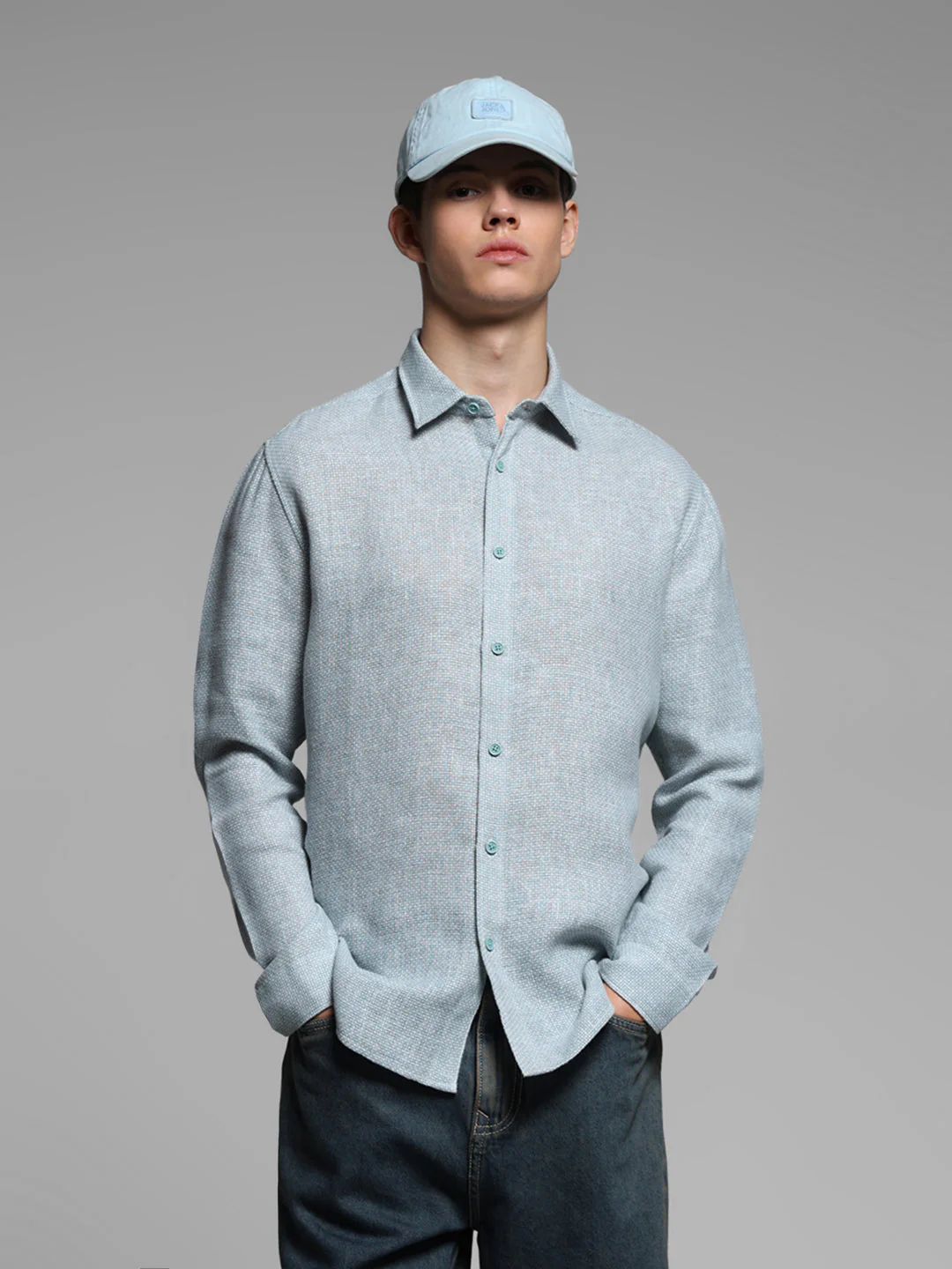 Green Regular Fit Shirt