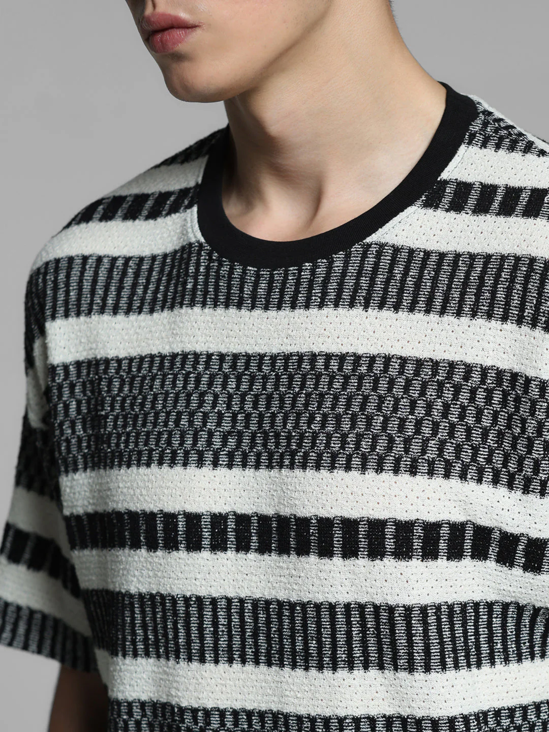 Black Printed Oversized T-shirt - Image 5