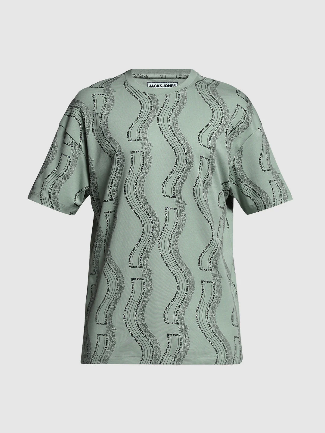 Green Printed Oversized Shirt - Image 7