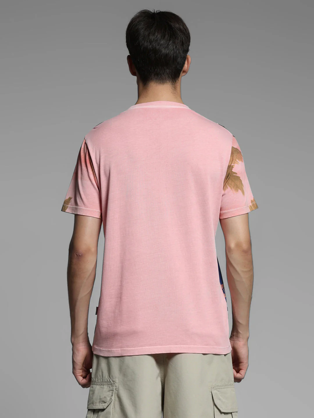 Pink Printed Cotton T-shirt - Image 9