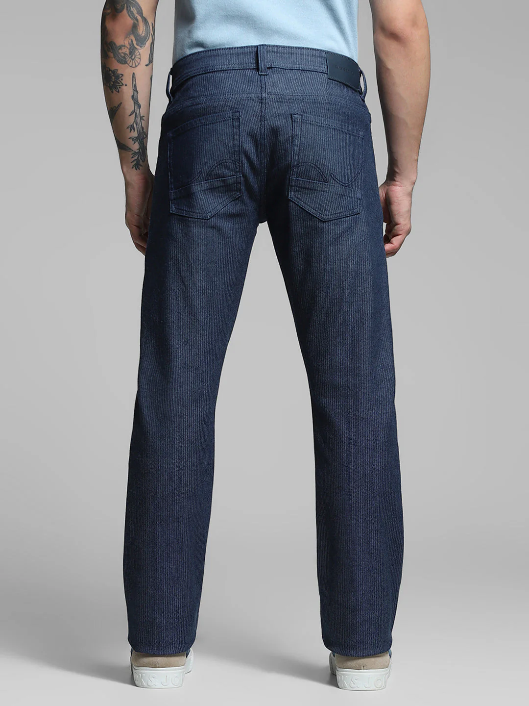 Dark Blue Low Rise Clark Regular Fit Jeans - Image 9