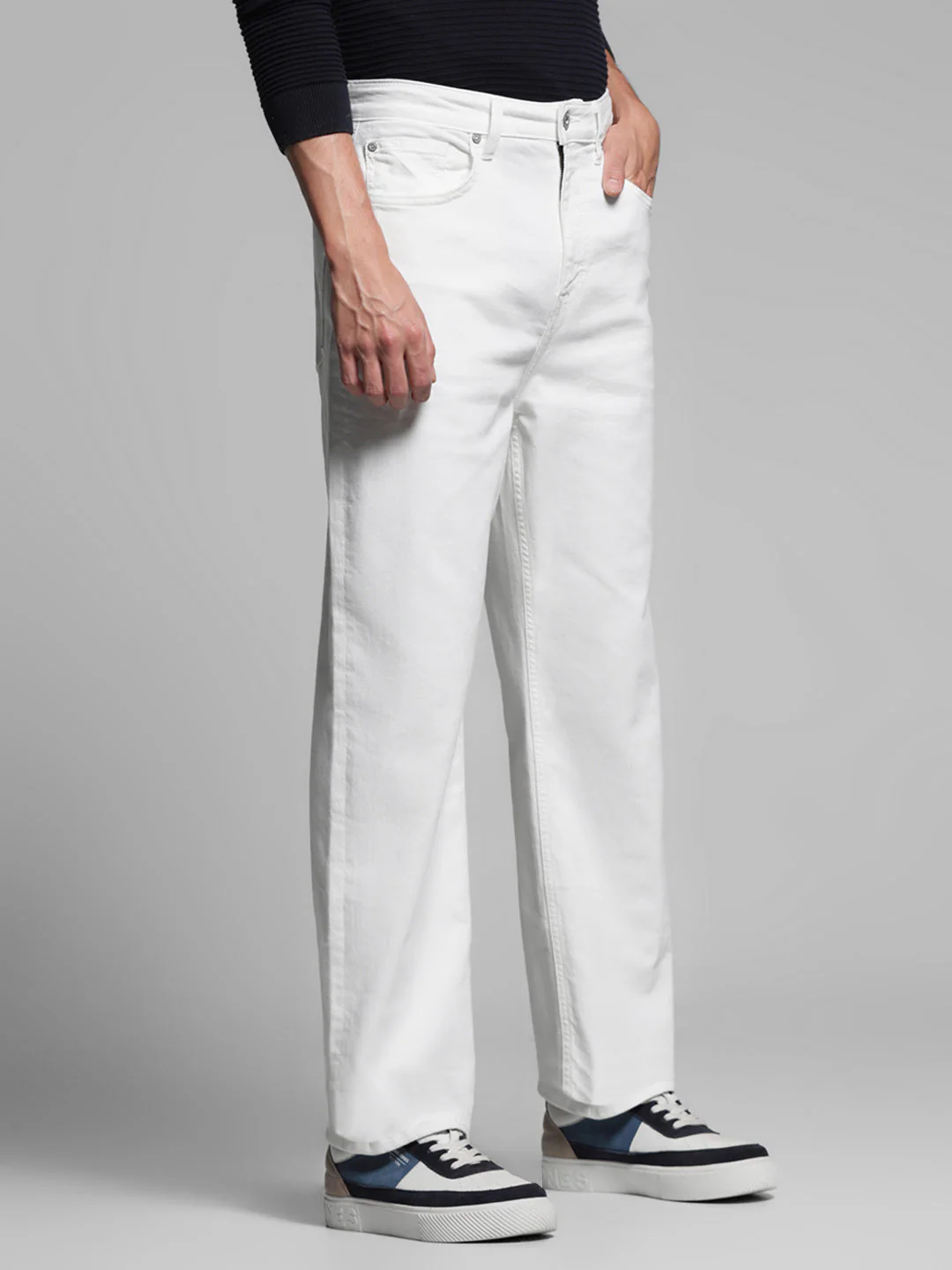 High Rise Dario Loose Fit Jeans - White - Image 2