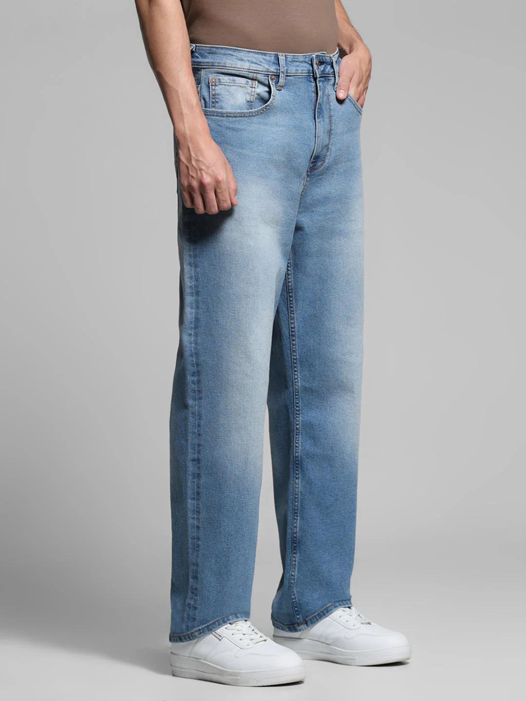 Light Blue Dario Loose Fit Jeans - Image 2