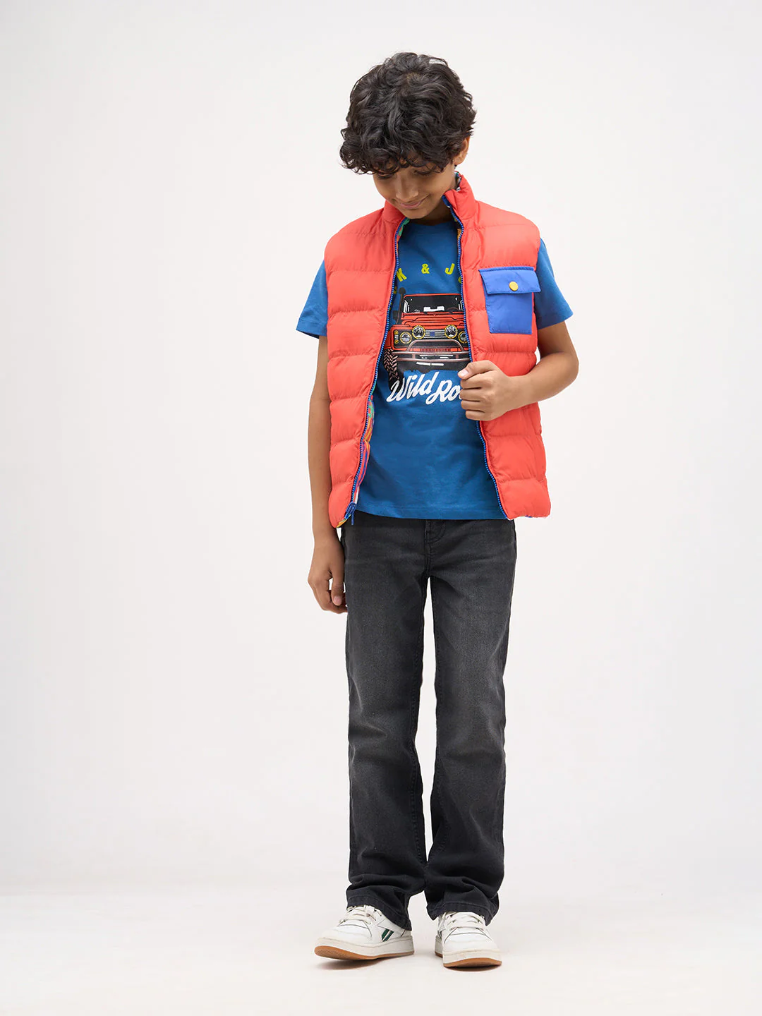 Boys Car Print Cotton T-shirt