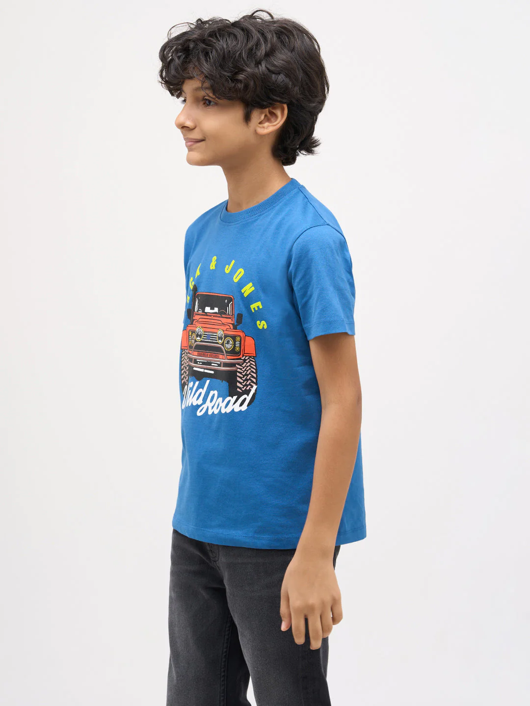 Boys Car Print Cotton T-shirt - Image 3