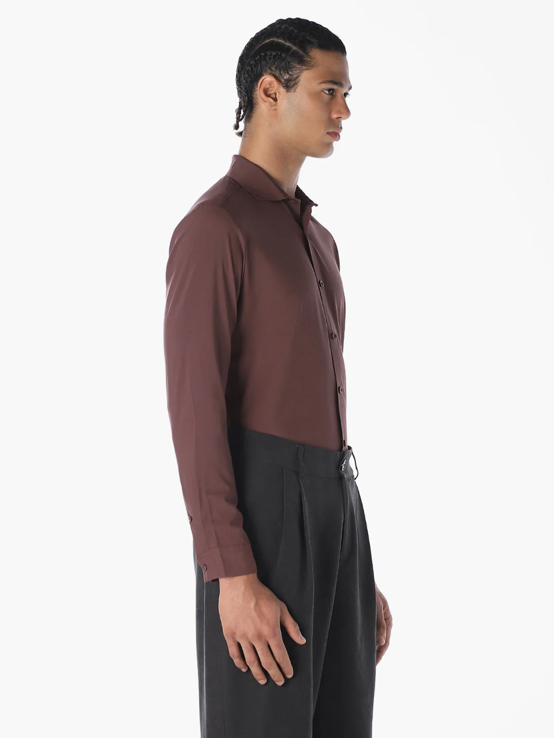 Slim Fit Full Sleeves Shirt - Image 3