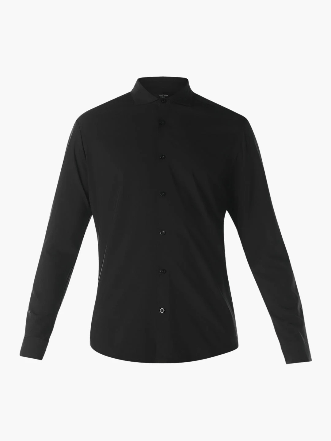 Black Slim Fit Full Sleeves Shirt - Image 7
