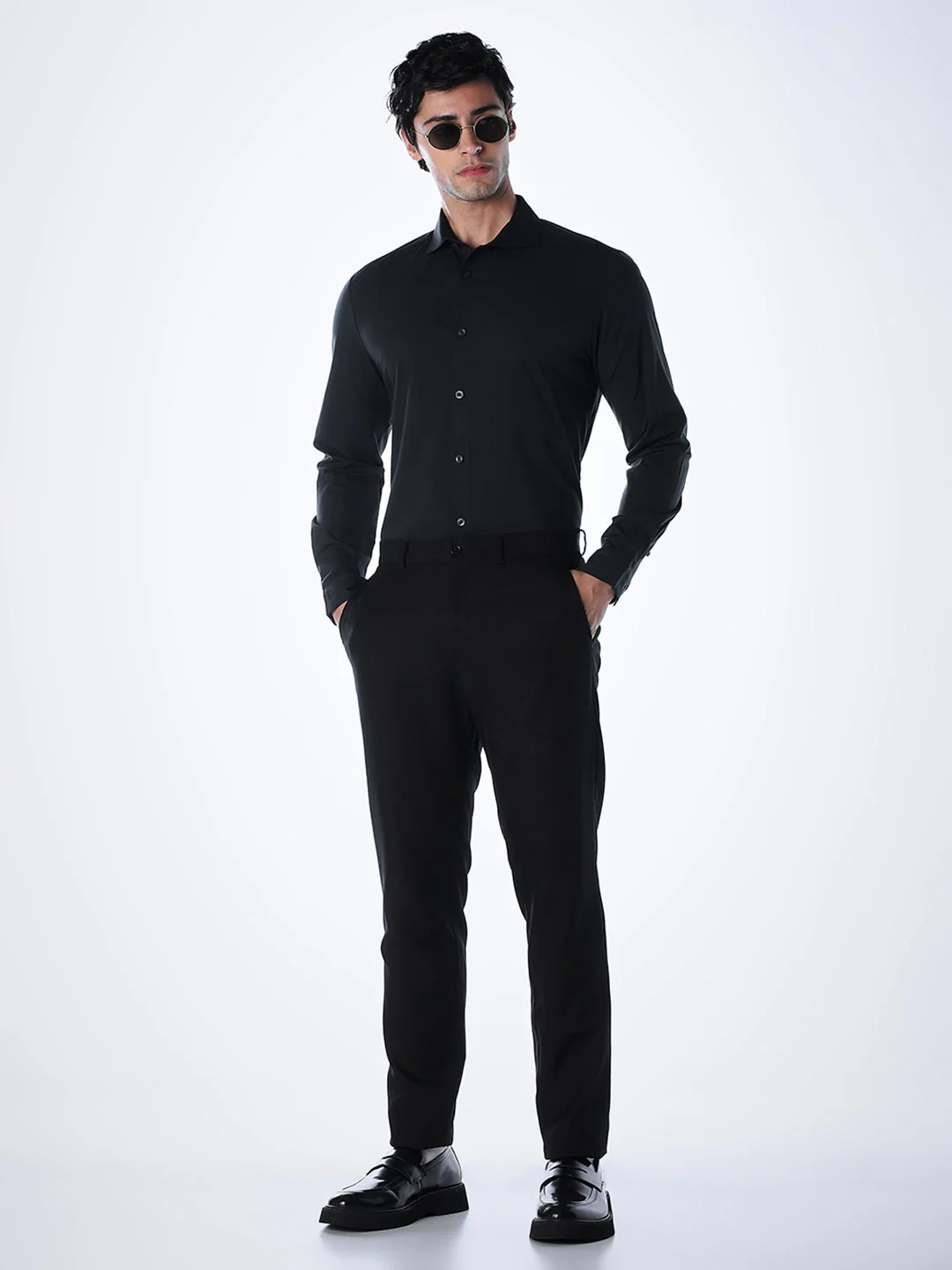Slim Fit Full Sleeves Shirt - Image 6