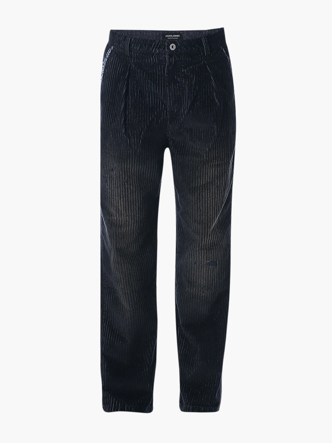 Dark Blue Dario Corduroy Loose Fit Jeans - Image 8