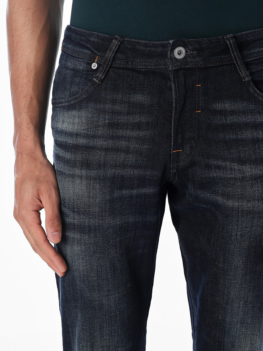 5 Pocket Washed Glenn Slim Fit Jeans - Image 4