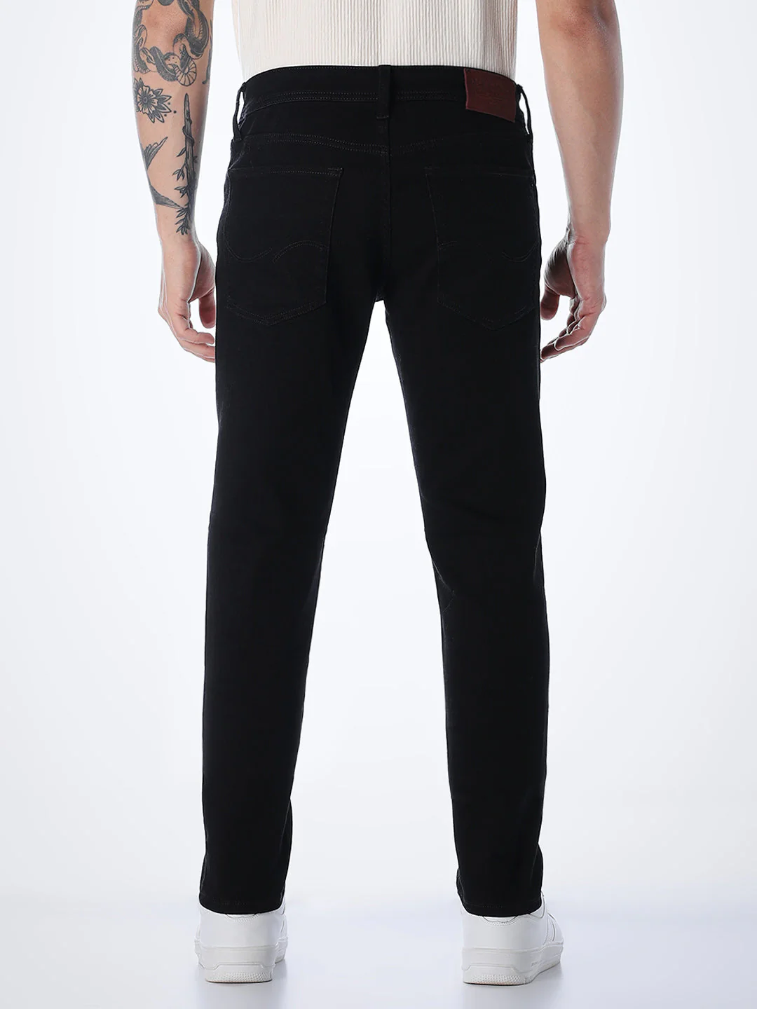 5 Pocket Cropped Tim Anti Fit Jeans - Image 3