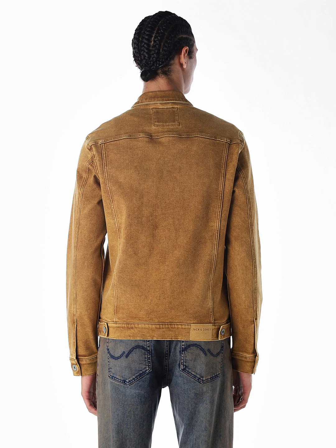 Golden Brown Denim Jacket - Image 4