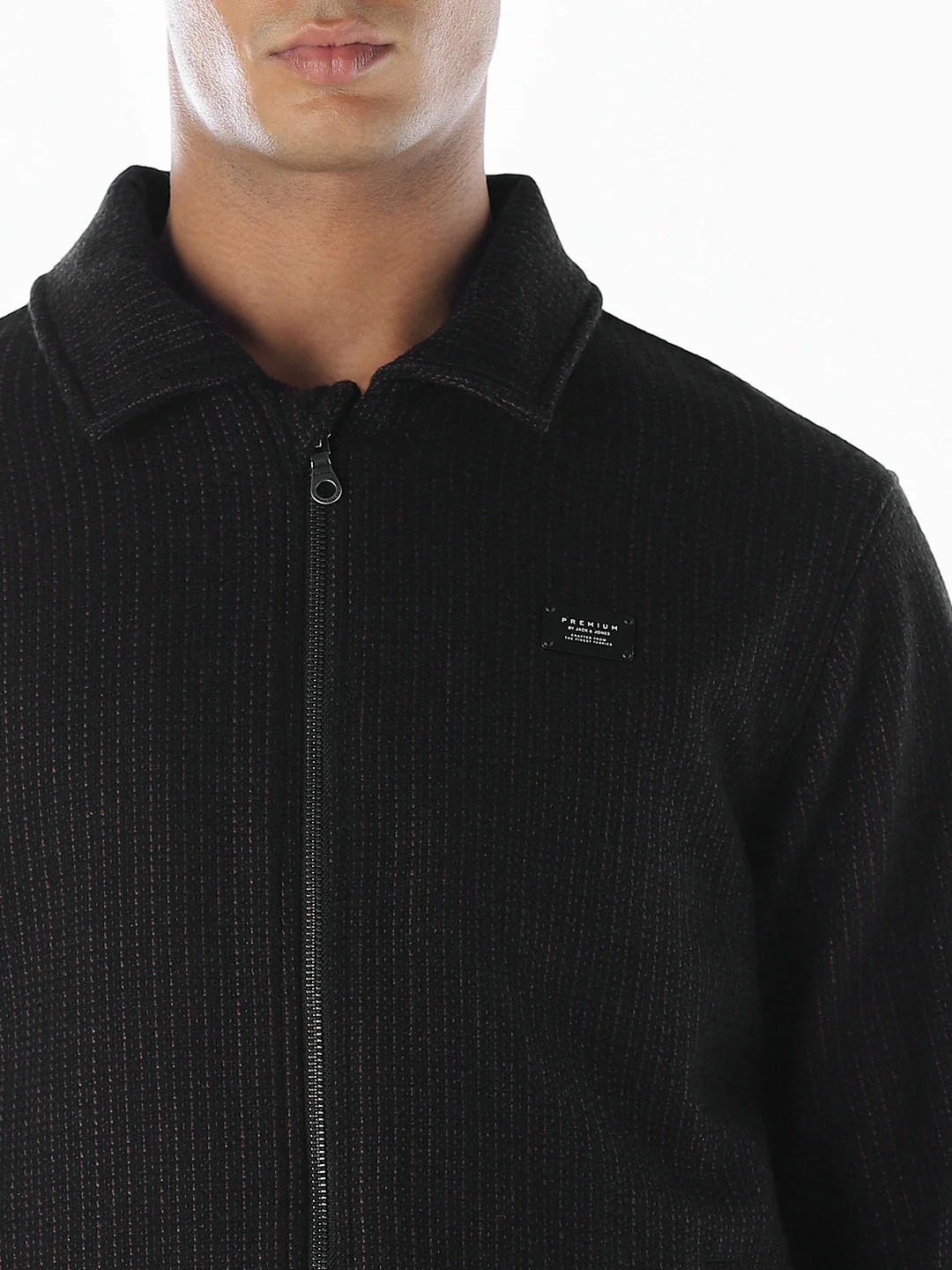 Pinstripe Zip-Up Jacket - Image 5