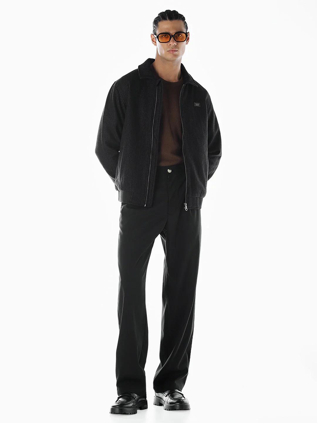 Pinstripe Zip-Up Jacket - Image 6