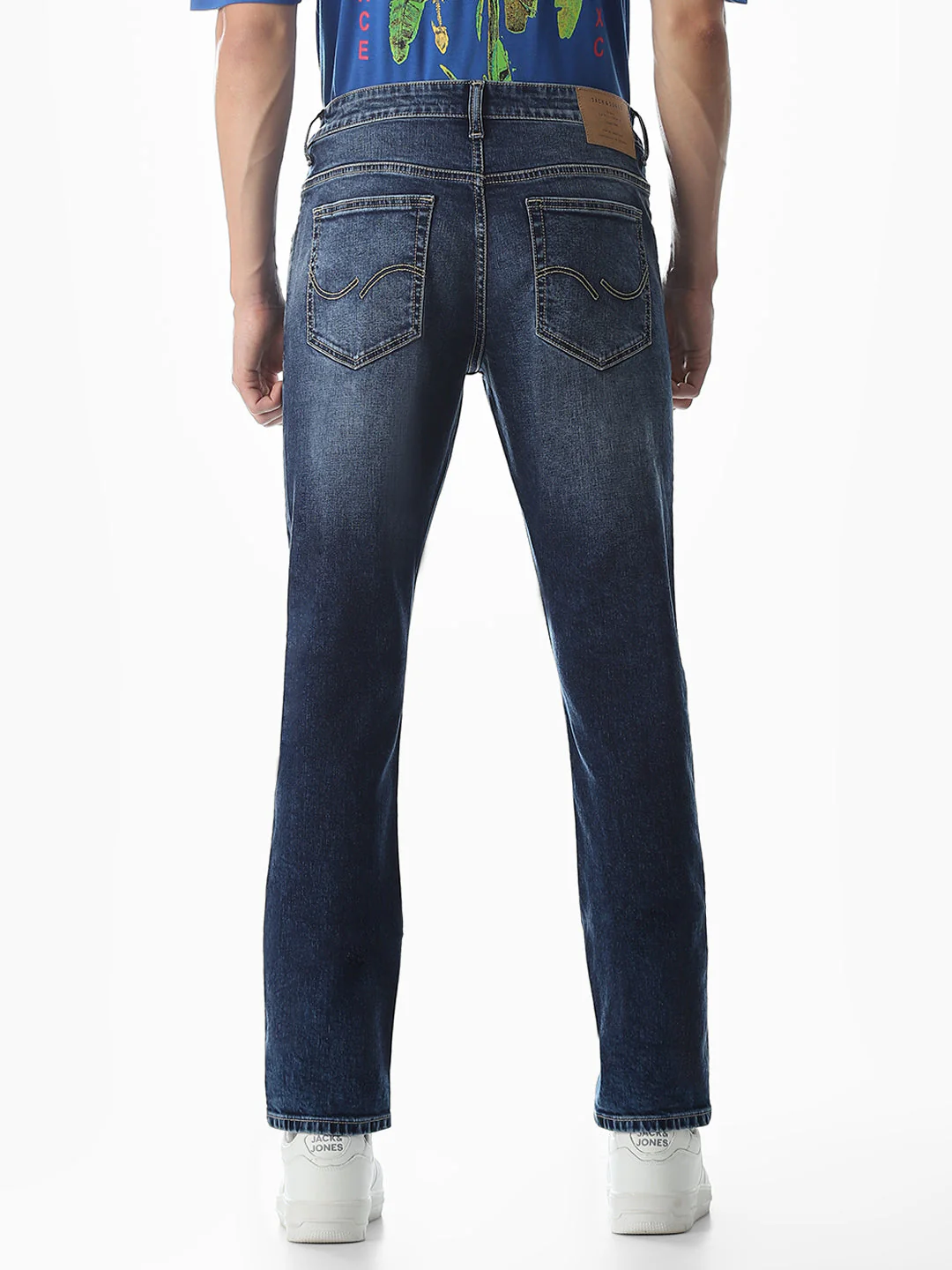 Dark Blue Low Rise Glenn Slim Fit Jeans - Image 9