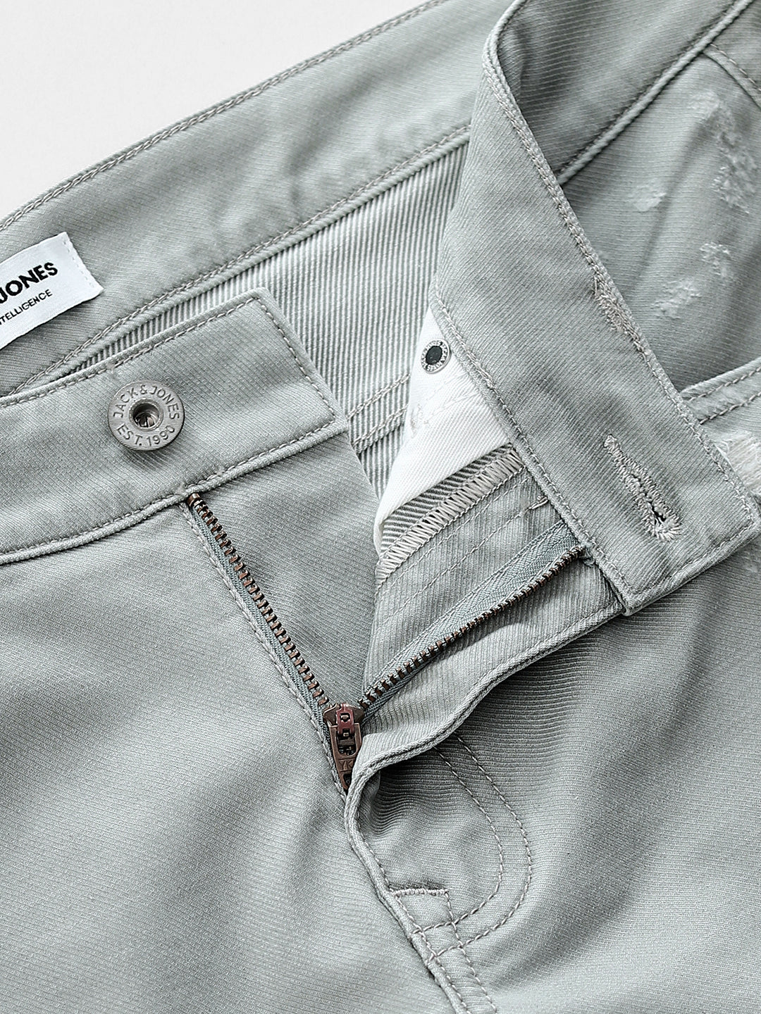 Green Distressed Glenn Slim Fit Jeans - Image 5