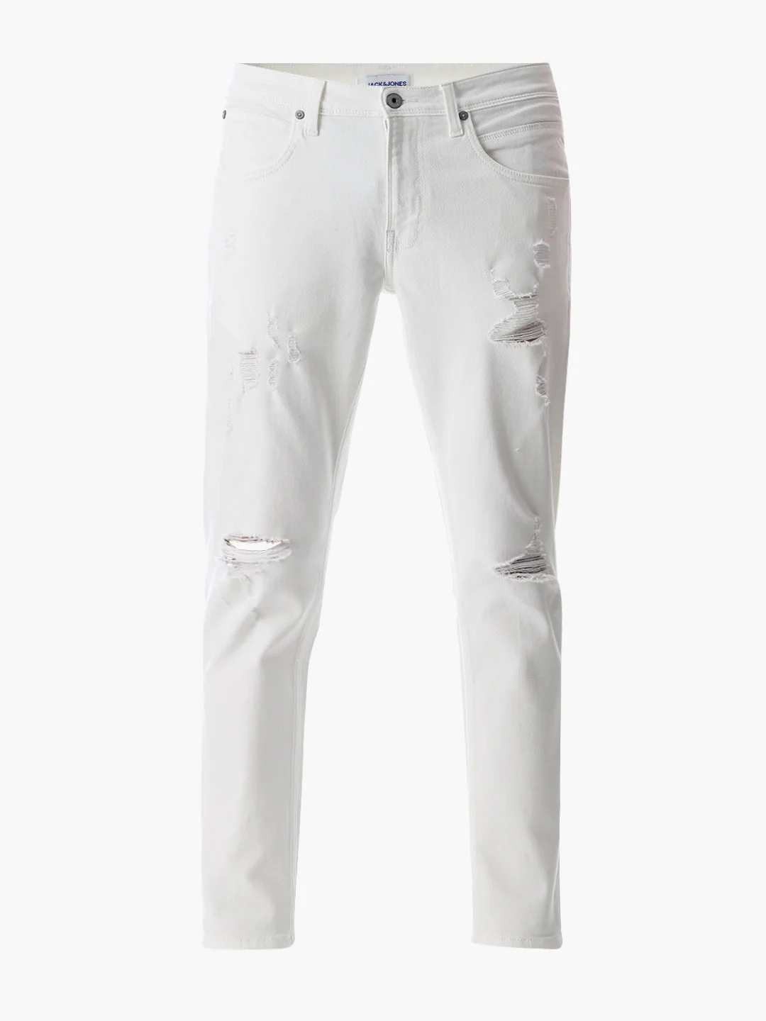 Distressed Cropped Brak Slim Fit Jeans - Image 7