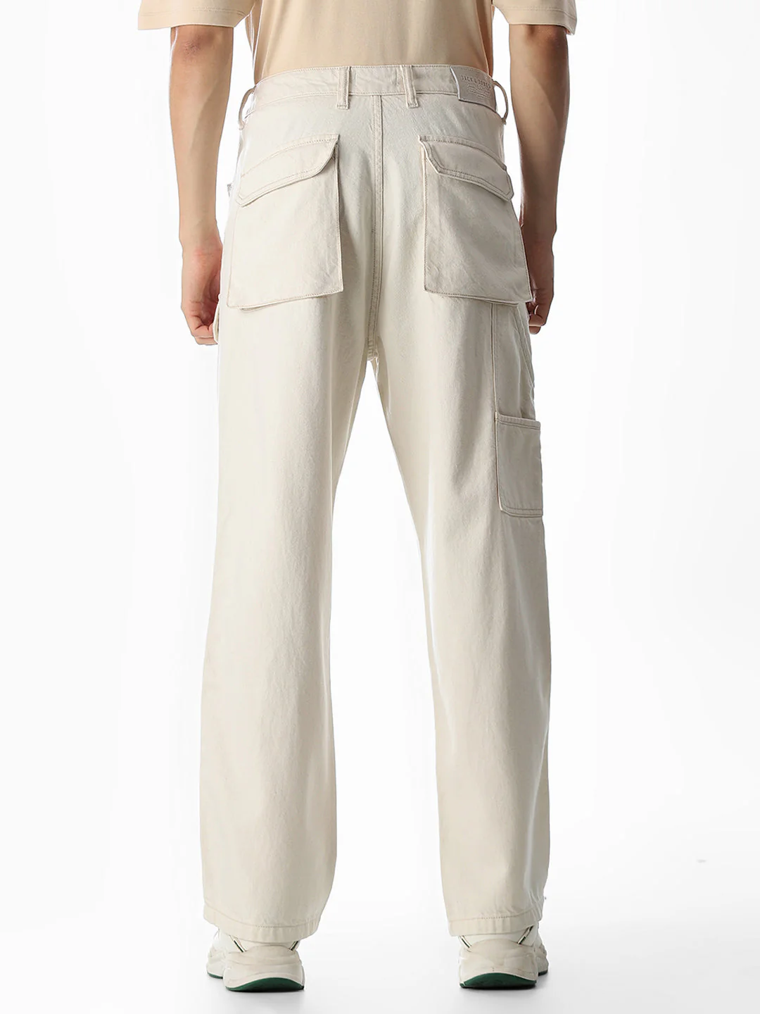Ecru High Rise Dario loose Fit Jeans - Image 9