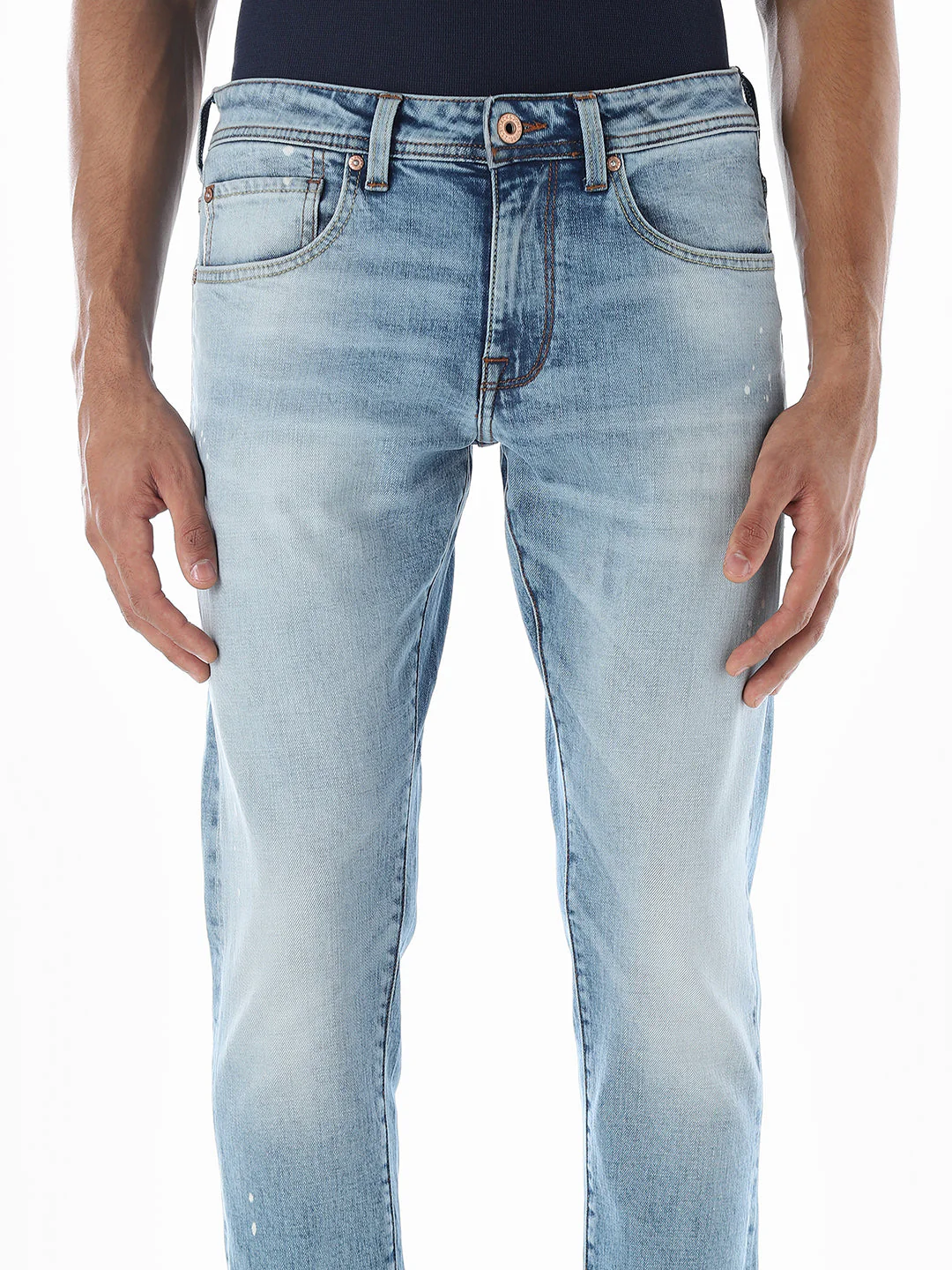 Brak Slim Fit Selvedge Jeans - Light Blue - Image 4