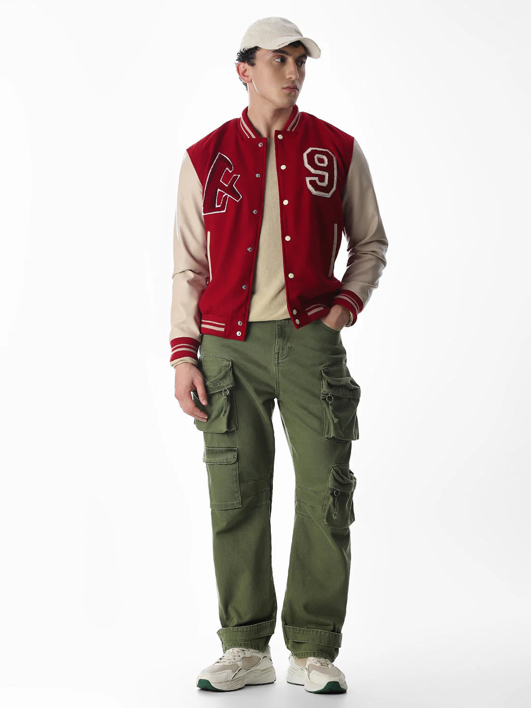 Varsity Colourblocked Bomber Jacket - Image 6