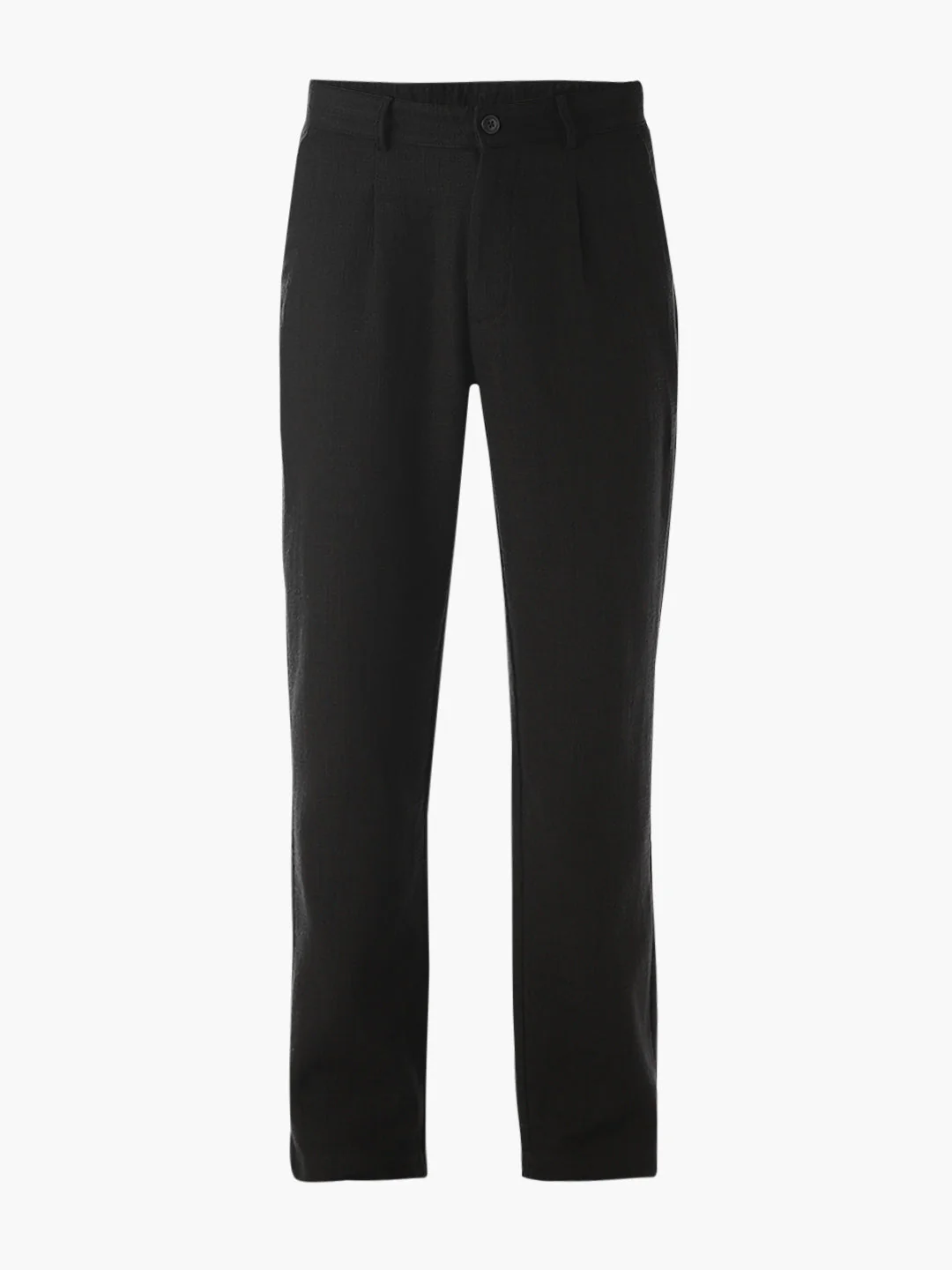 Black Mid Rise Slim Fit Pants - Image 7