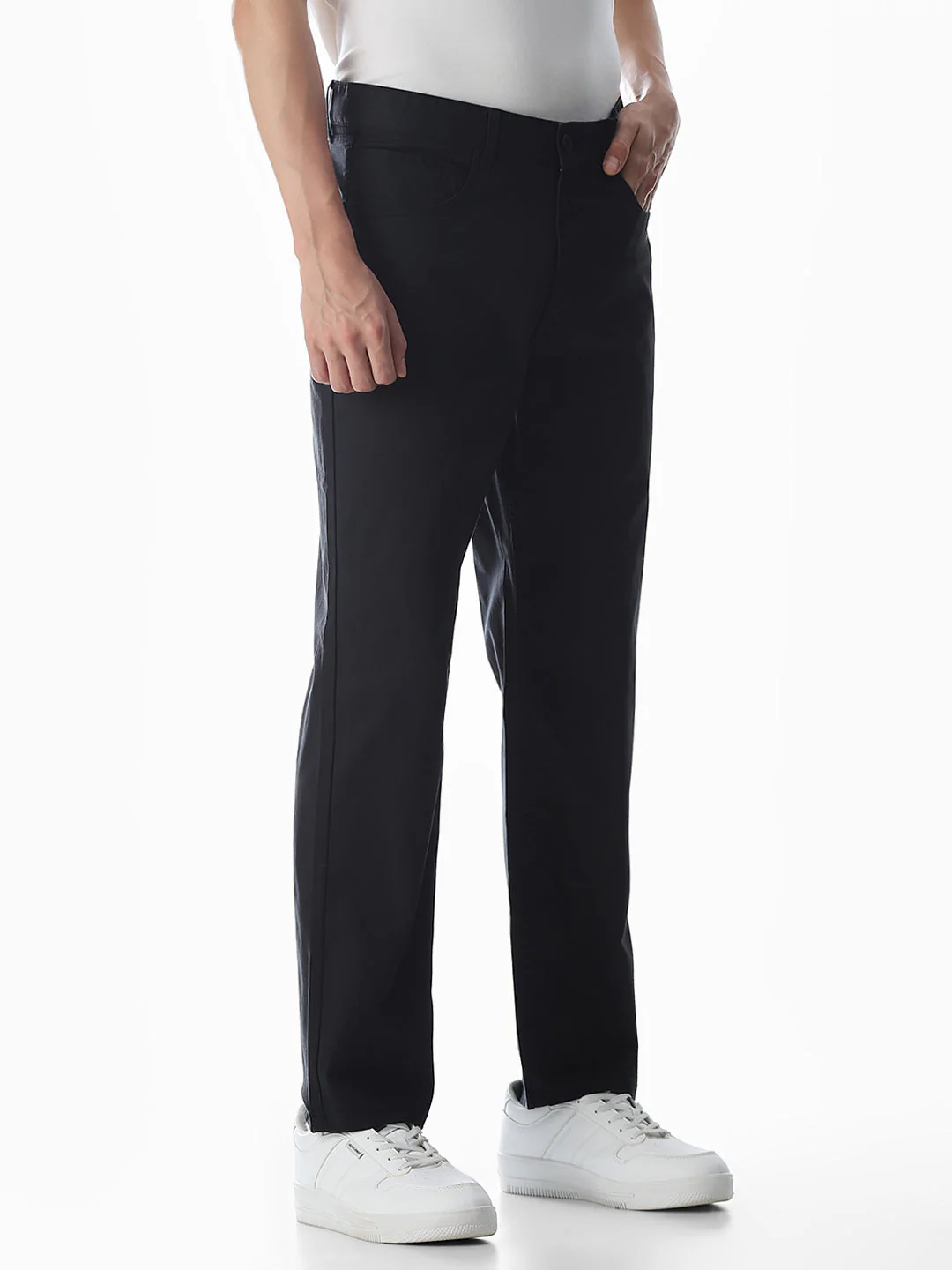 Black 5 Pocket Chinos - Image 2