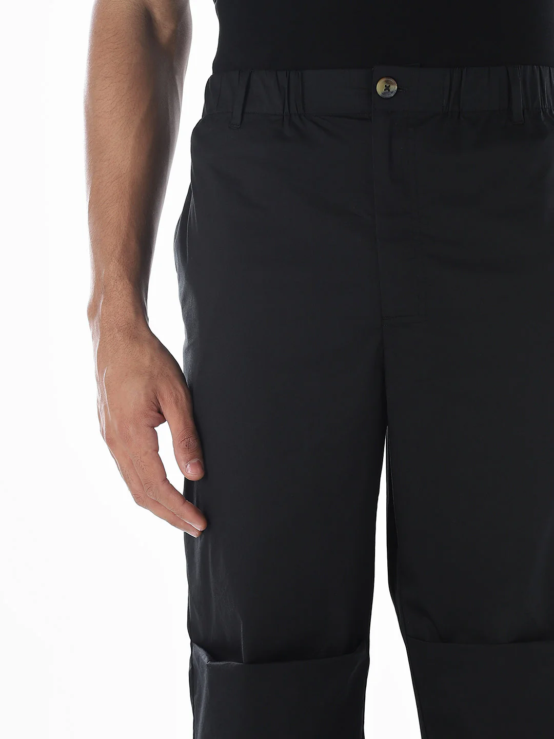 Black Relaxed Fit Pants - Image 4
