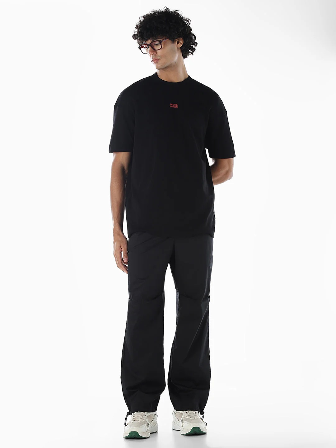 Black Relaxed Fit Pants - Image 7