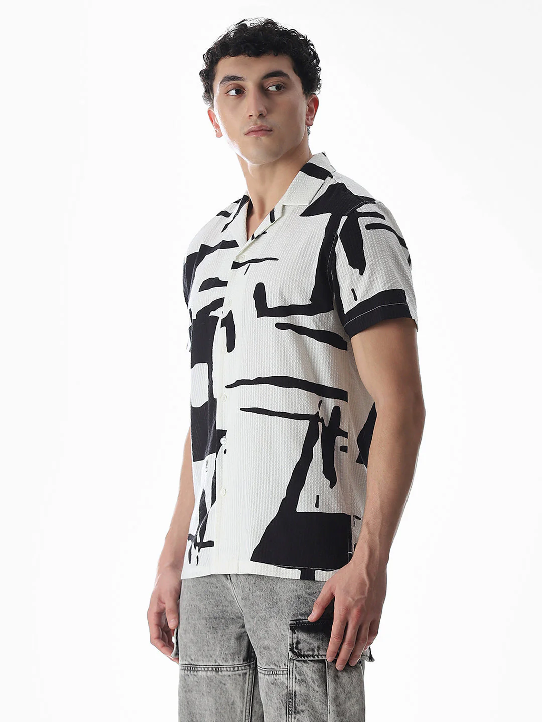 Printed Comfort Fit Shirt - Image 3