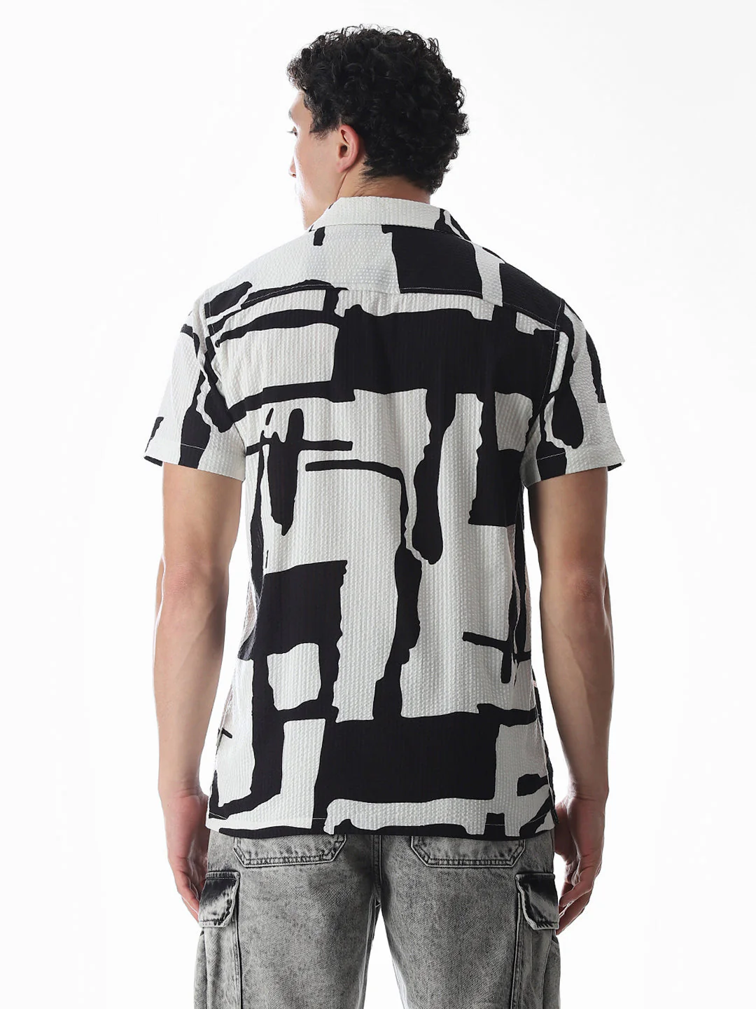 Printed Comfort Fit Shirt - Image 4